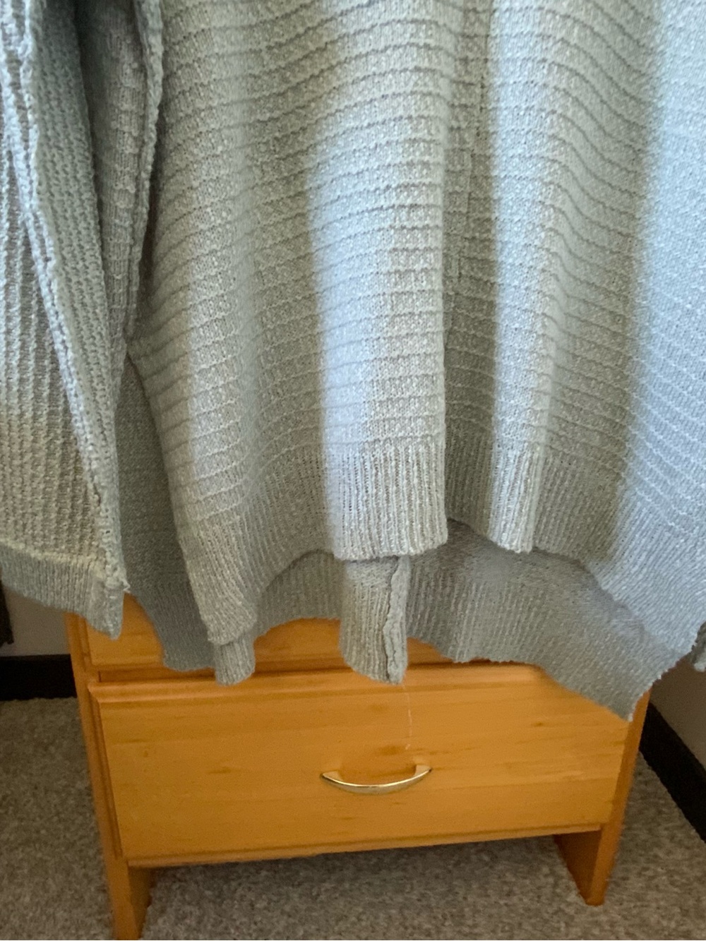 Wishlist Light Sage Green Waffle Knit Boatneck Sweater - Picture 3 of 10